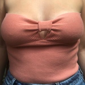 Cute pink tube top